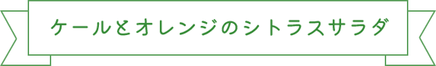 ケールとオレンジのシトラスサラダ